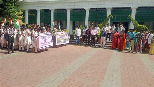 Har Ghar Tiranga rally program held at Karaikal Collectorate, Karaikal on 13-08-2024