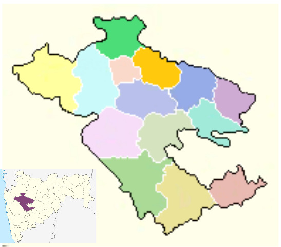 Ahmednagar Locator Map1 
