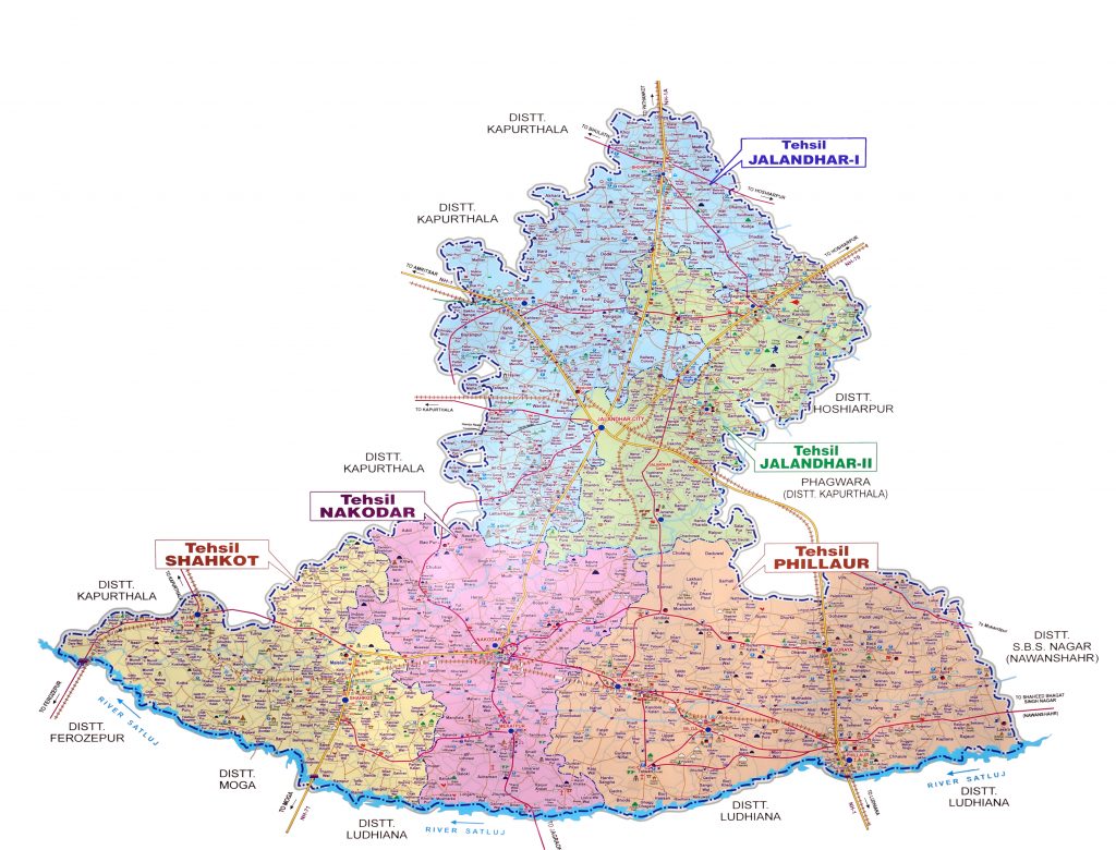 Non Cooperation Movement Jalandhar District Map DDR 1 
