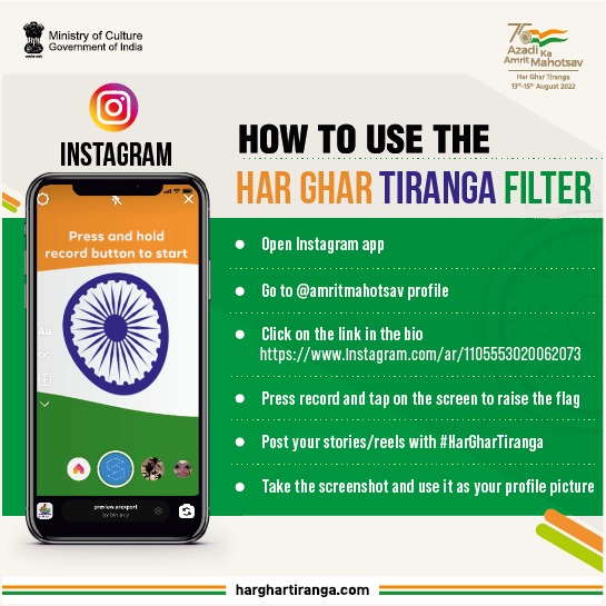 Har Ghar Tiranga Filters and Profile Picture