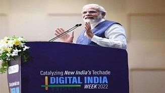 Prime Minister Narendra Modi inaugurates Digital India Week 2022